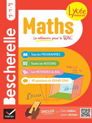 cover image of Bescherelle lycée--Maths 2de, 1re, Tle Nouveau bac
